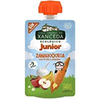 Los mejores  - Bolsita de fruta y zanahoria con yogur ecológico de Casa Grande de Xanceda -14 uds x 90g